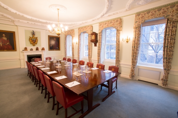 Dining Room set for a boardroom meeting