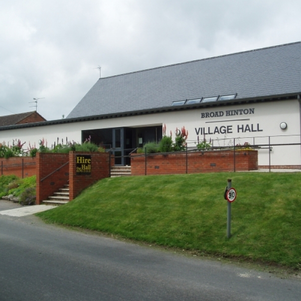 Front view of Broad Hinton Village hall