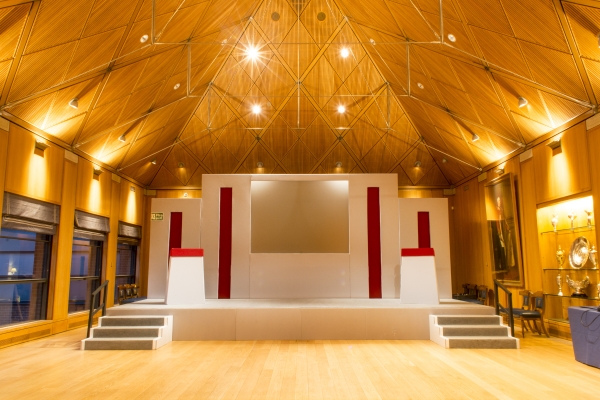 Livery Hall with AV set