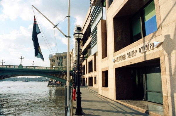 View of the Little Ship Club from the Thames Path