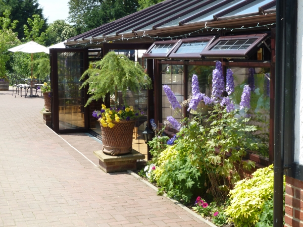 The Garden Conservatory Restaurant overlooking our gardens, perfect for Civil Ceremonies