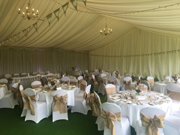 Inside of the marquee you can create a space for any event.