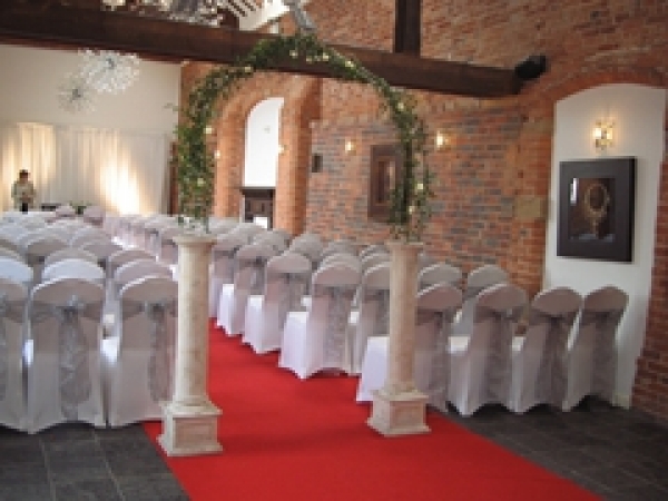 Crystal Hall set up for a Civil Ceremony