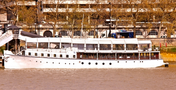 The Yacht London on the Thames